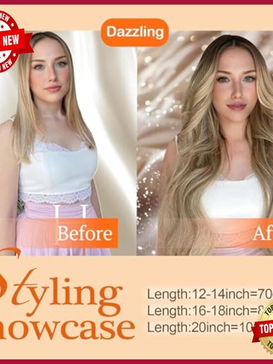 20 Inch Human Hair Extensions Clip In Wire Secret Hairpiece 90g main image 2